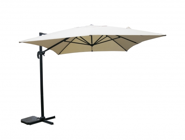 Ombrellone da Giardino a Palo Laterale in Alluminio. Misure 3x3 e 3x4 m. Art 343-344