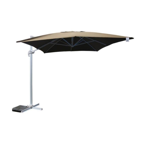 Ombrellone da Giardino a Palo Laterale in Alluminio. Misure 3x3 e 3x4 m. Art 343-344 - immagine 3
