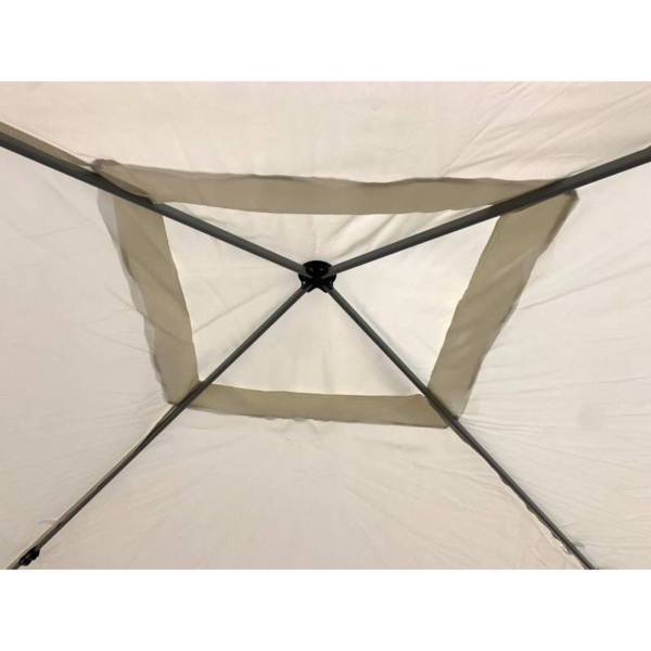 Gazebo Pieghevole da Giardino in Acciaio con Sacca da Trasporto. Misure 3x3 m. Art 360 - immagine 5