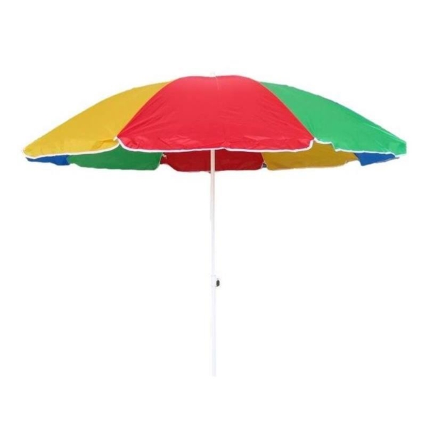Ombrellone Mare in Nylon Diametro 180 cm con Palo in Acciaio. Art 206