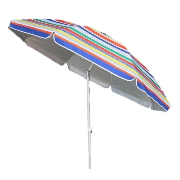 Ombrellone Mare in Poliestere Diametro 200 cm con Palo in Alluminio. Art 219 - immagine 2