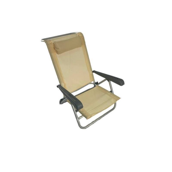 Spiaggina Regolabile in Alluminio con Cuscino. Art. 430ter - immagine 2