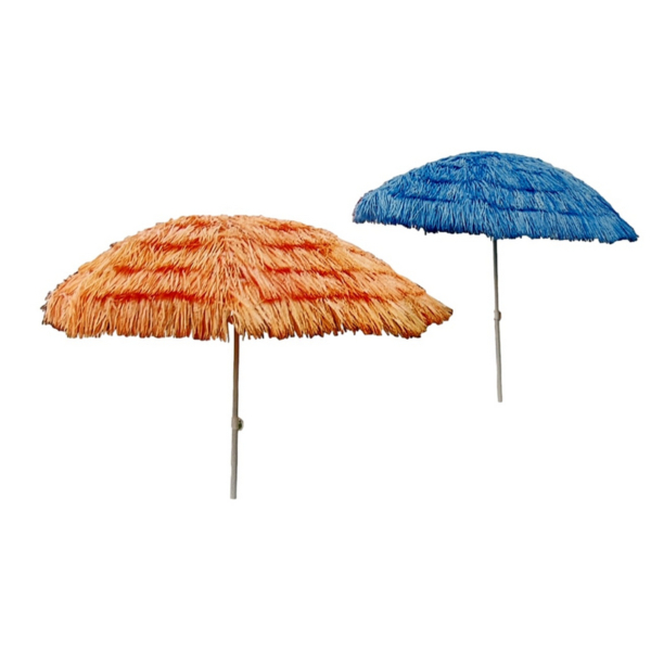 Ombrellone Mare con Frange in Nylon Diametro 180 cm con Palo in Acciaio. Art 229