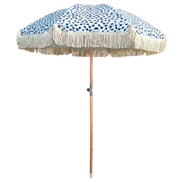 Ombrellone Mare e Giardino in Cotone Canvass Diametro 200 cm con Palo in Legno di Faggio. Protezione UV50+.Art 247 - immagine 3