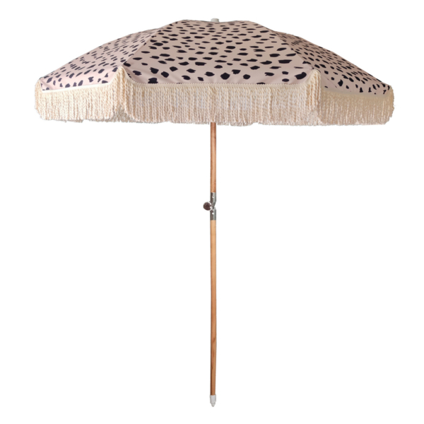 Ombrellone Mare e Giardino in Cotone Canvass Diametro 200 cm con Palo in Legno di Faggio. Protezione UV50+.Art 247 - immagine 4