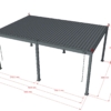 Pergola Bioclimatica MARTE in Alluminio con Apertura Manuale. - immagine 11