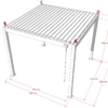 Pergola Bioclimatica MARTE in Alluminio con Apertura Manuale. - immagine 8