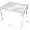 Pergola Bioclimatica MARTE in Alluminio con Apertura Manuale. - immagine 9