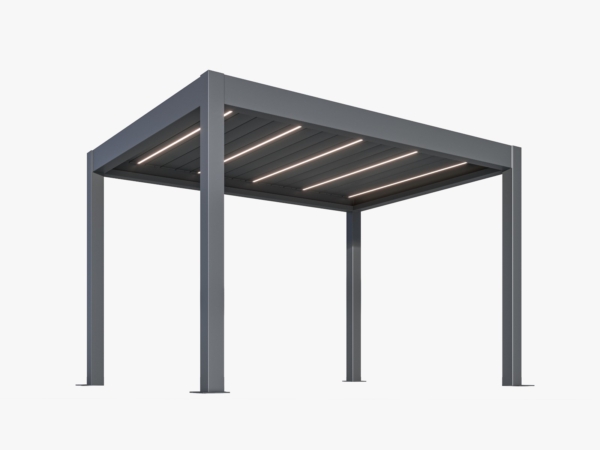 Pergola Bioclimatica VENERE in Alluminio. Apertura Elettrica con Luci LED Integrate. - immagine 6