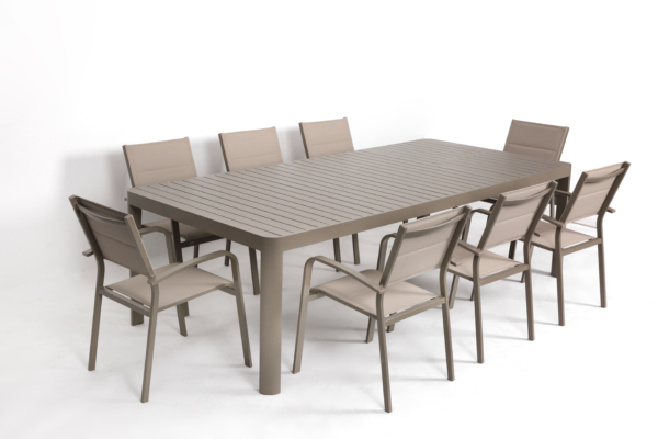 Tavolo SCORPIONE in alluminio allungabile 195/255 x 100 cm - immagine 3