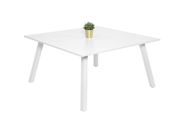 Tavolo PESCI in alluminio da rettangolare a quadrato 100/145 x 145 cm - immagine 2