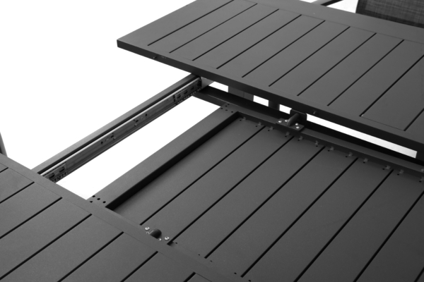 Tavolo PESCI in alluminio da rettangolare a quadrato 100/145 x 145 cm - immagine 5