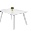 Tavolo PESCI in alluminio da rettangolare a quadrato 100/145 x 145 cm