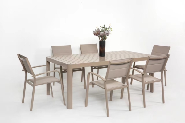 Tavolo SCORPIONE in alluminio allungabile 195/255 x 100 cm - immagine 2