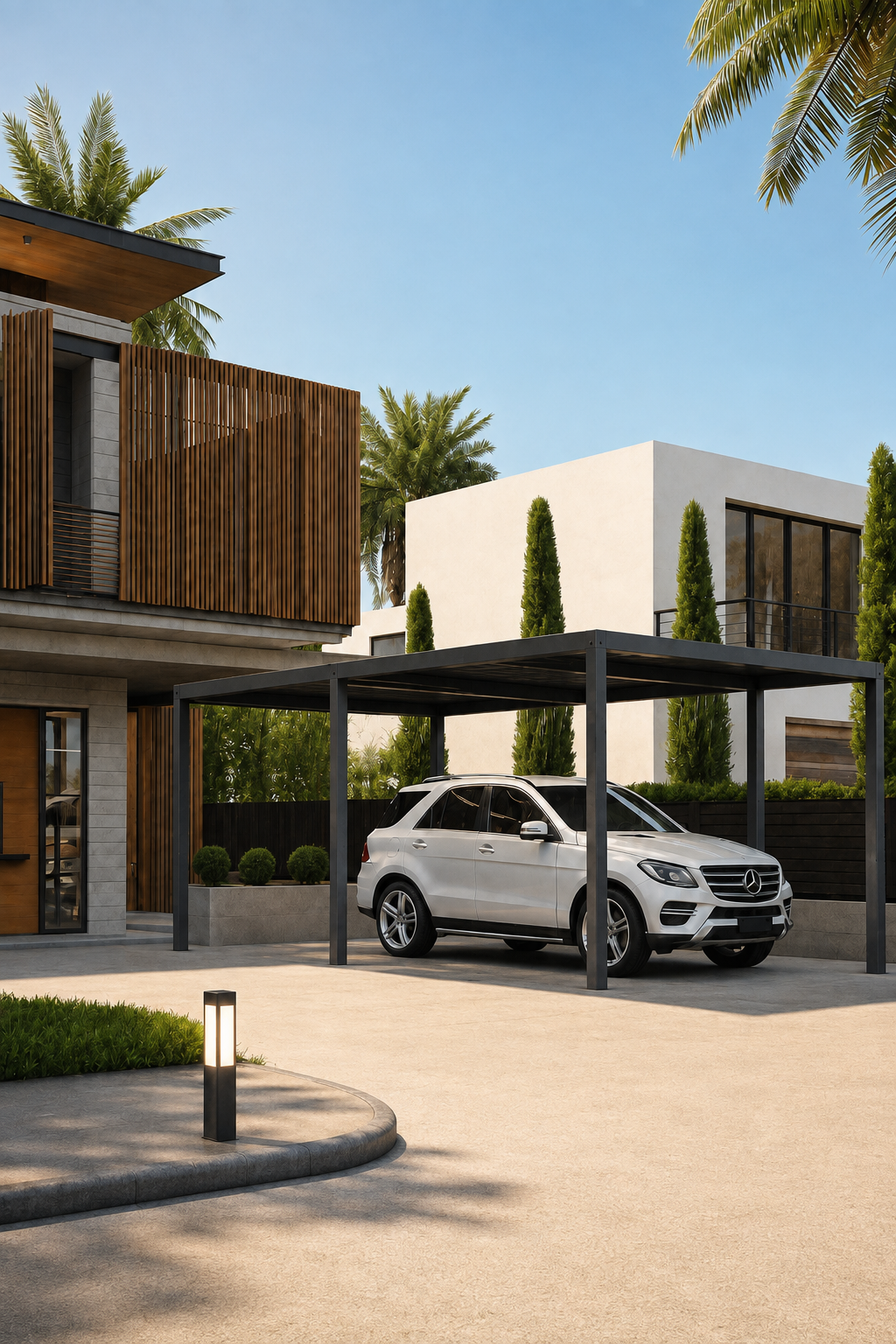 Pergola Bioclimatica BIOCARPORT per copertura auto 6x3 metri - immagine 2
