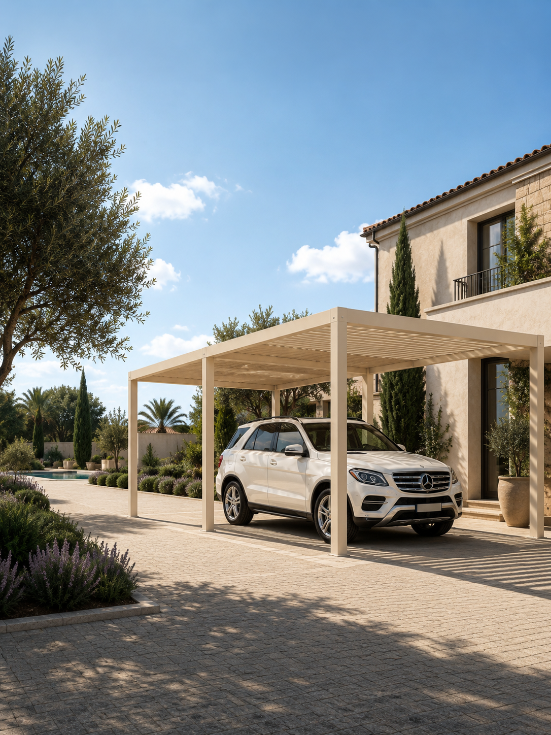 Pergola Bioclimatica BIOCARPORT per copertura auto 6x3 metri - immagine 3