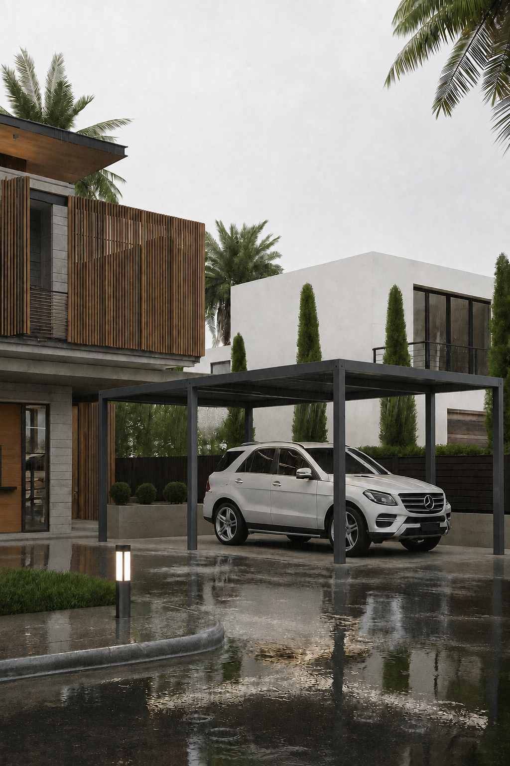 Pergola Bioclimatica BIOCARPORT per copertura auto 6x3 metri