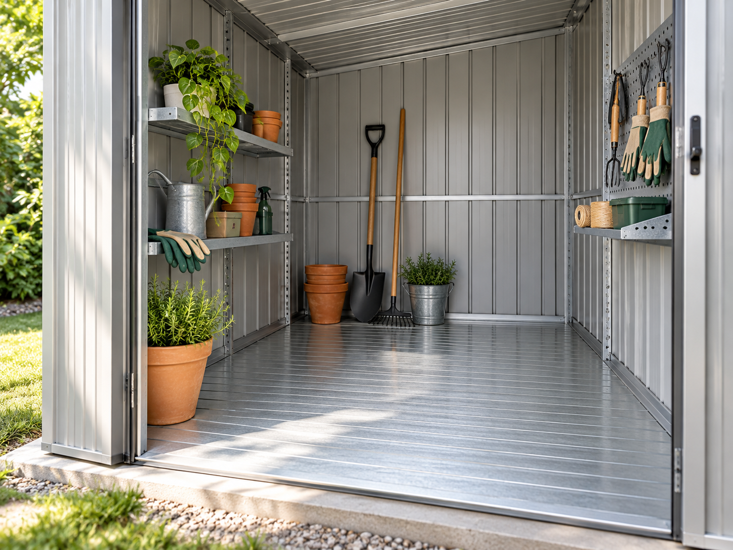 Pavimento Metallico per Casetta HorizonShed – Life Is